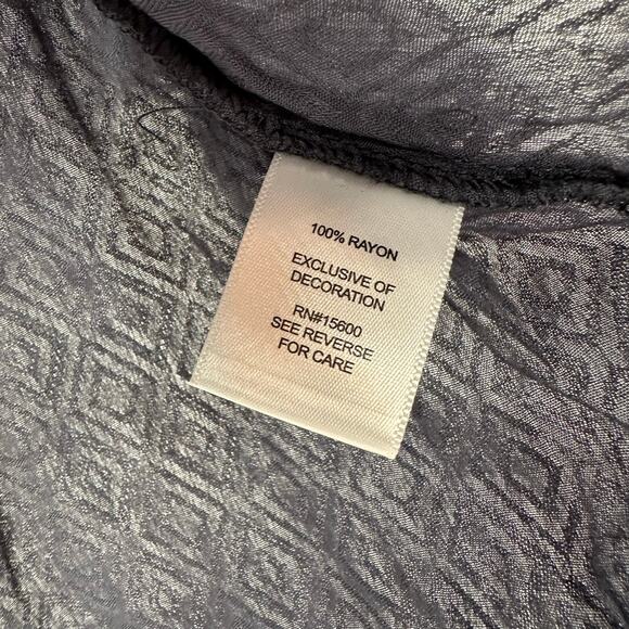 Kate & Sam Size Small Lace Embroidered Long Sleeve‎ Shirt Top Blouse Blue - Picture 5 of 5